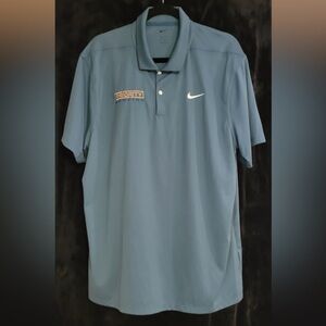 Nike Men's Green Polo Shirt with company logo